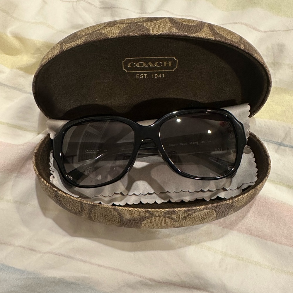 Coach Women's Black Sunglasses - Picture 2 of 6